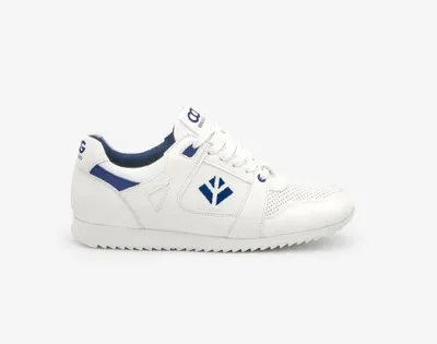 Sneakers vegan femmes blanc et bleu Raven certifiées oeko tex