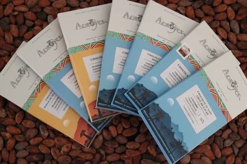 Coffret de 7 tablettes de chocolat origine Colombie et Madagascar