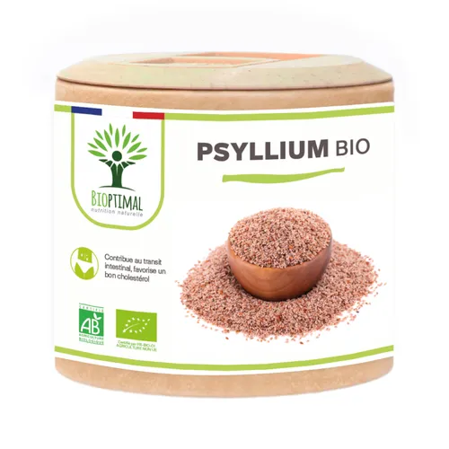 Psyllium Blond Bio 60 gélules – digestion – régulation cholestérol