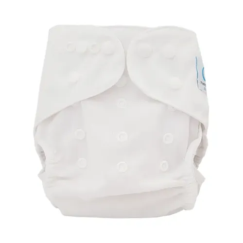Couche lavable bio tout-en-deux "Sensitive blanc" bébé mixte
