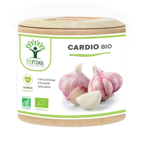 Cardio Bio 60 gélules : Ail, Aubépine, Olivier et Reine des prés