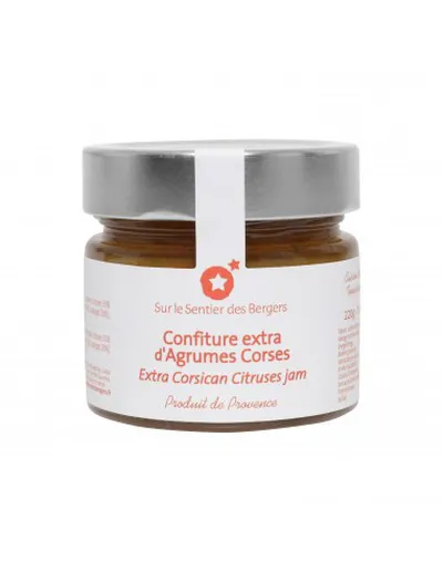 Confiture Extra d'Agrumes Corses - 220g