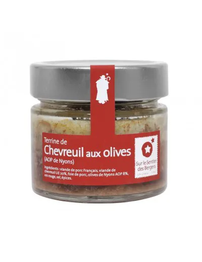 Terrine de Chevreuil aux Olives de Nyons AOP - 130g