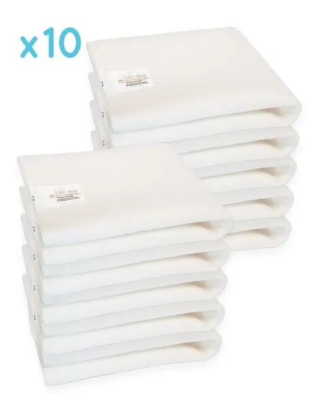 Lot de 10 inserts bio couches lavables à plier en Bambou pour couches lavables