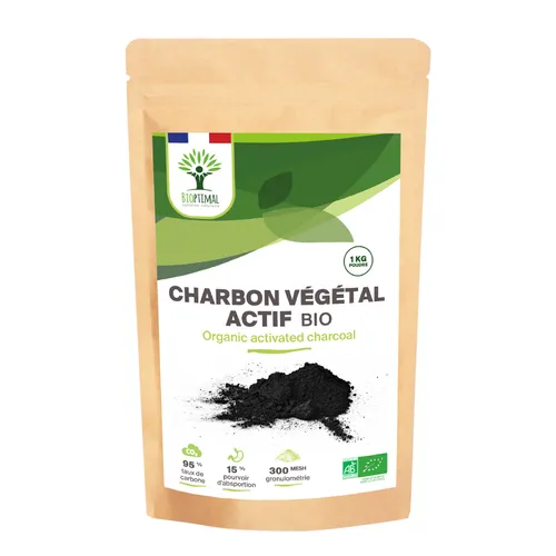 Charbon végétal actif en poudre pour favoriser la santé intestinale