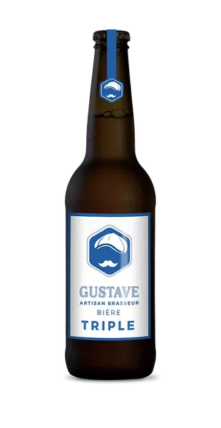 Bière dorée à la pétillance franche bio "Gustave Triple" de 33 Cl
