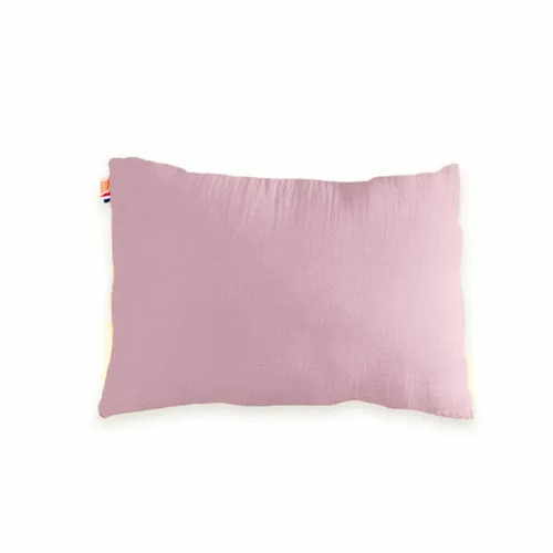 Coussin rectangle en coton 100% bio pour bébé couleur rose