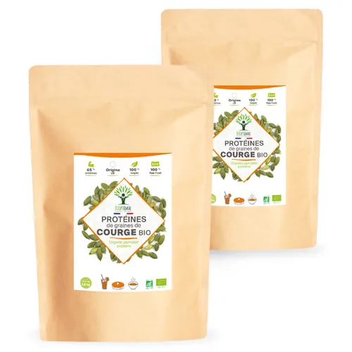 Protéine de Graines de Courge Bio, 65% de Protéines BCAA - Musculation