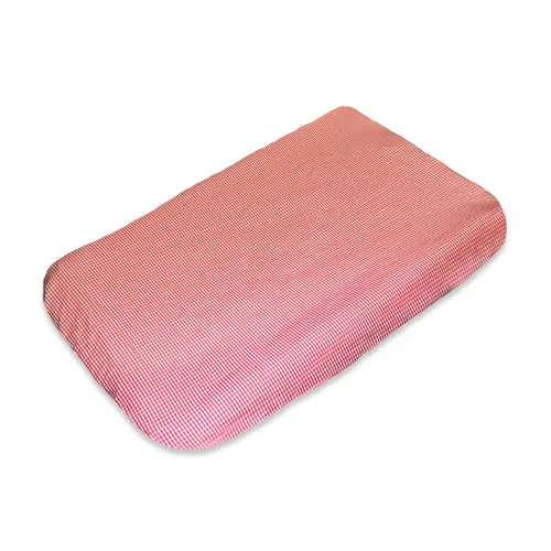 Housse de matelas à langer en coton bio pour bébé couleur rose