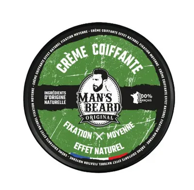 Crème naturelle coiffante pour homme fixation moyenne made in France