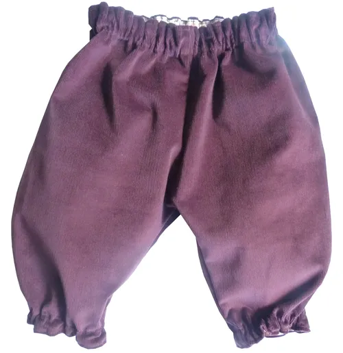 Pantalon bébé fille en velours de coton bio "Dina"