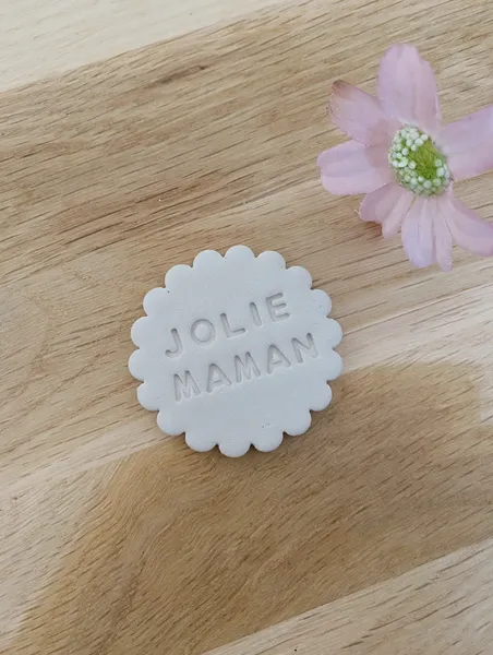Magnet remerciement "Jolie Maman" suspension made in France