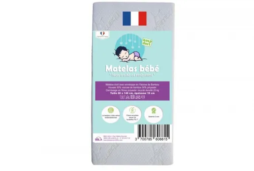 Matelas pour Berceau Bébé ou Lit bébé de 60x140 cm