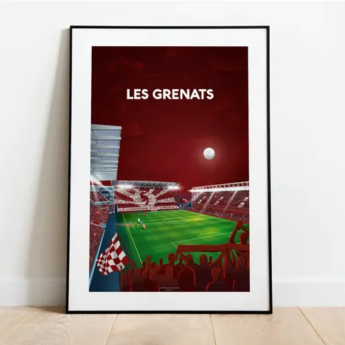 Affiche FC Metz - "Les Grenats" – recyclable - Format A3 (30 x 40cm)