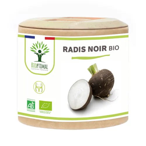 Radis noir pur et bio 60 gélules – confort digestif – minceur