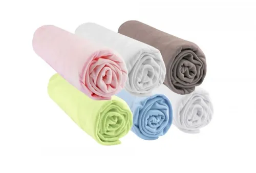 Kit 6 draps housse 32x72 cm : Rose, Blanc, Taupe, Anis, Blanc, Ciel