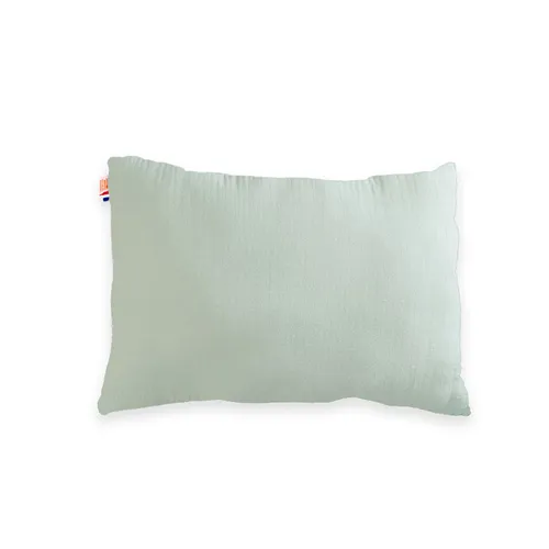 Coussin rectangle en coton 100% bio pour bébé couleur vert