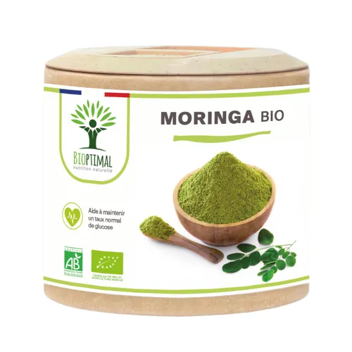 Moringa bio 60 gélules – régulation du taux de la glycémie