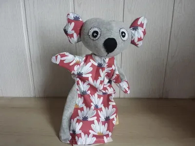 Marionette à main Koala en coton bio fabriquée en France 3/6ans