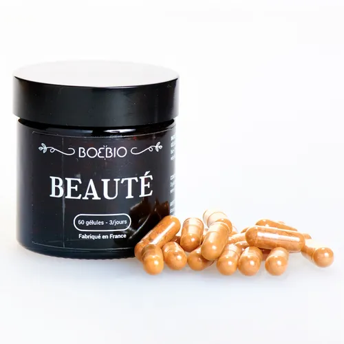 BoeBio - Beauté, 60 gélules : Urucum - Bardane Bio - pour peau grasse