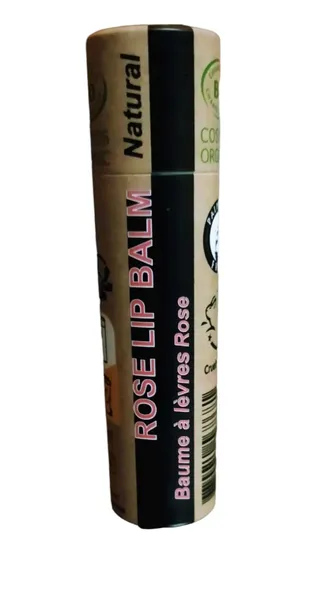 Baume lèvres rose bio 100% naturel certifié Cosmos Organic 15 ml